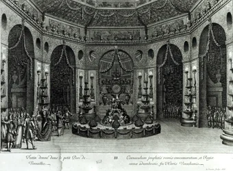 Feest gegeven in de kleine tuinen in Versailles